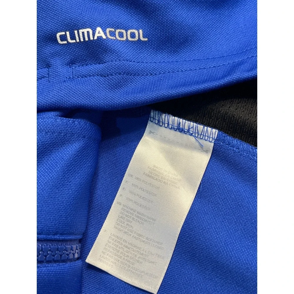Adidas Kids Blue Black Climacool Full Zip Track Jacket XL 15-16Y